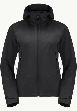 Trekking|Voor- En Najaarsjacks/-Jassen|Jack Wolfskin Kammweg Jkt W black