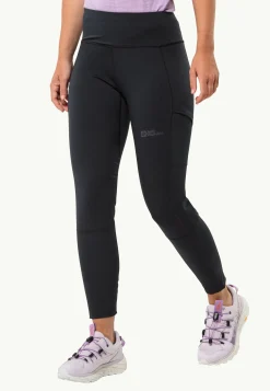 Trekking|Leggings & Panty'S|Jack Wolfskin Kammweg Tights W black