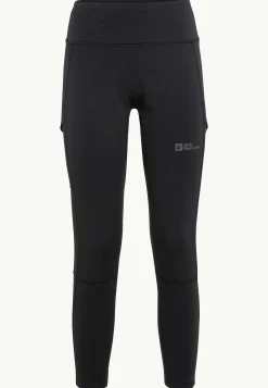 Trekking|Leggings & Panty'S|Jack Wolfskin Kammweg Tights W black