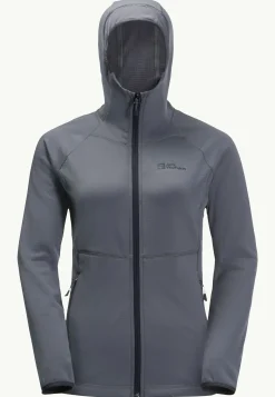 Wandelen|Voor- En Najaarsjacks/-Jassen|Jack Wolfskin Kolbenberg Hooded Fz W