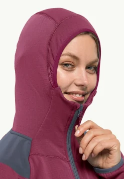 Wandelen|Voor- En Najaarsjacks/-Jassen|Jack Wolfskin Kolbenberg Hooded Fz W