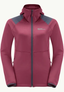 Wandelen|Voor- En Najaarsjacks/-Jassen|Jack Wolfskin Kolbenberg Hooded Fz W