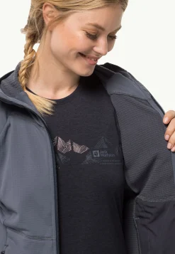 Wandelen|Voor- En Najaarsjacks/-Jassen|Jack Wolfskin Kolbenberg Hooded Fz W