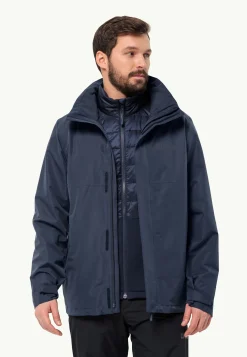 Wandelen|Voor- En Najaarsjacks/-Jassen|Jack Wolfskin Luntal 3in1 Jkt M