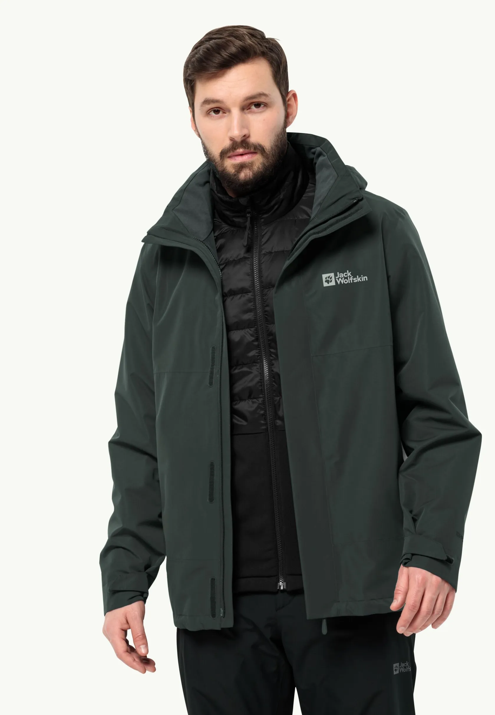 Wandelen|Voor- En Najaarsjacks/-Jassen|Jack Wolfskin Luntal 3in1 Jkt M