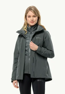 Wandelen|Voor- En Najaarsjacks/-Jassen|Jack Wolfskin Luntal 3in1 Jkt W