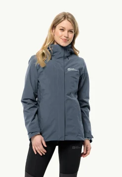 Wandelen|Voor- En Najaarsjacks/-Jassen|Jack Wolfskin Luntal 3in1 Jkt W