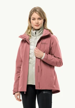Wandelen|Voor- En Najaarsjacks/-Jassen|Jack Wolfskin Luntal 3in1 Jkt W