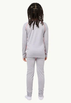 Functionele Shirts|Jack Wolfskin Merino Baselayer Set K