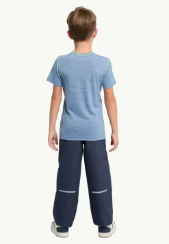 Functionele Shirts|T-Shirts & Longsleeves|Jack Wolfskin Merino Graphic T K Elemental Blue
