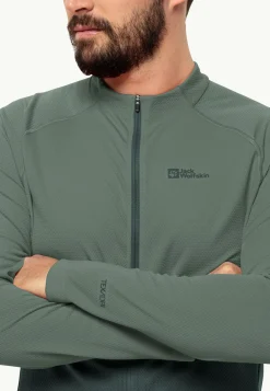 Fietsen|Functionele Shirts|Jack Wolfskin Morobbia Fz L/s M