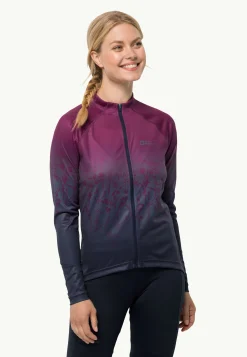 Wandelen|Fietsen|Jack Wolfskin Morobbia Fz L/s Print W