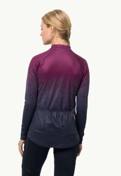 Wandelen|Fietsen|Jack Wolfskin Morobbia Fz L/s Print W