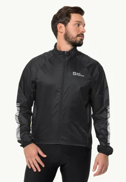 Fietsen|Voor- En Najaarsjacks/-Jassen|Jack Wolfskin Morobbia Wind Jkt M black