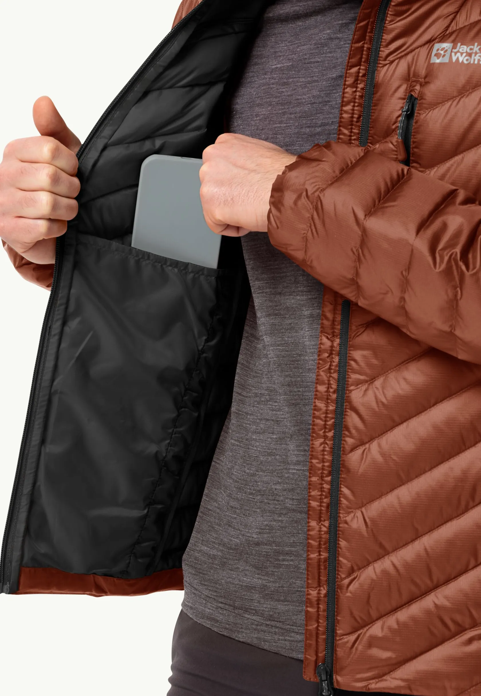 Wandelen|Voor- En Najaarsjacks/-Jassen|Jack Wolfskin Passamani Down Jkt M