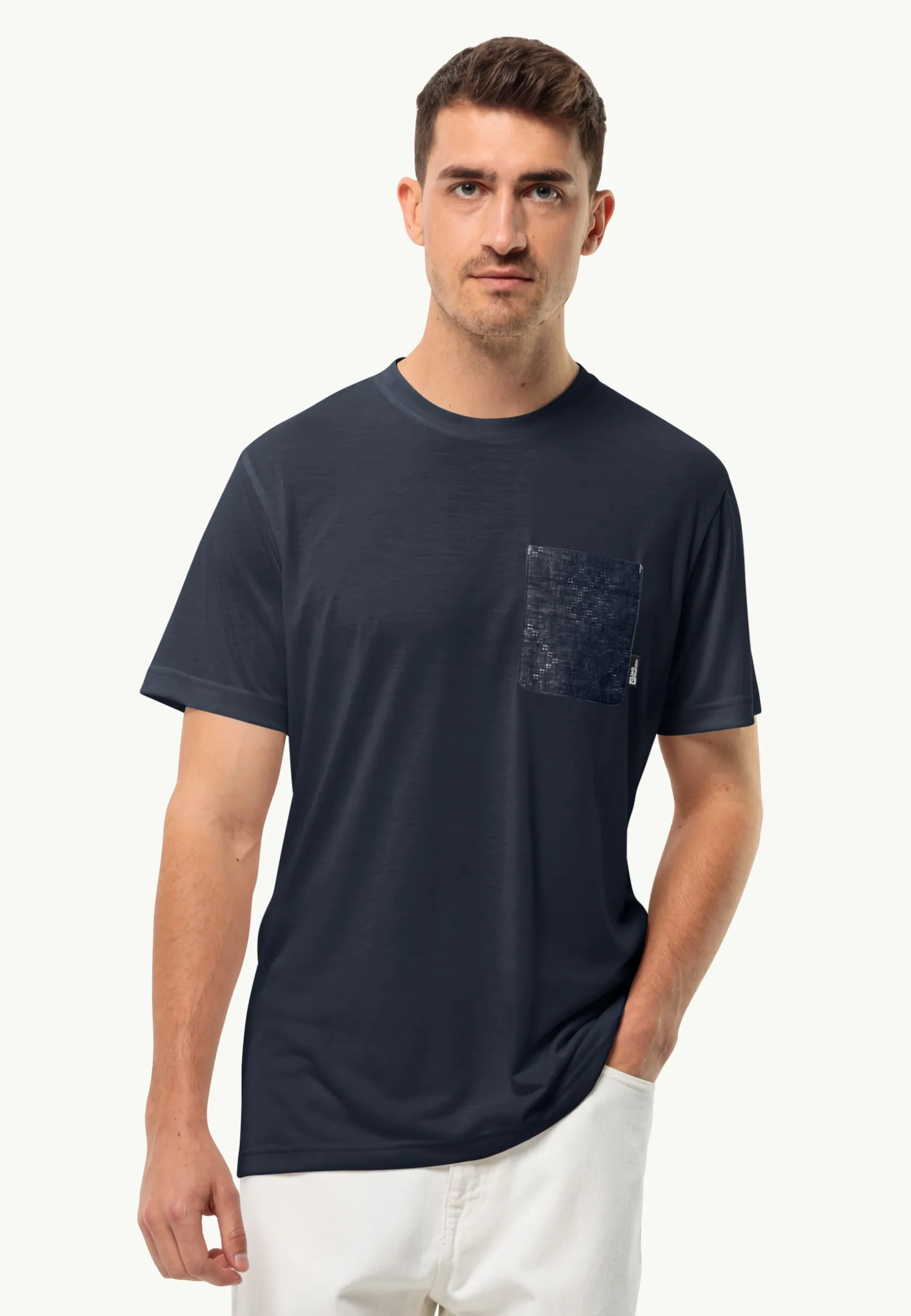 Lifestyle|Functionele Shirts|Jack Wolfskin Pocket Karana T M night blue