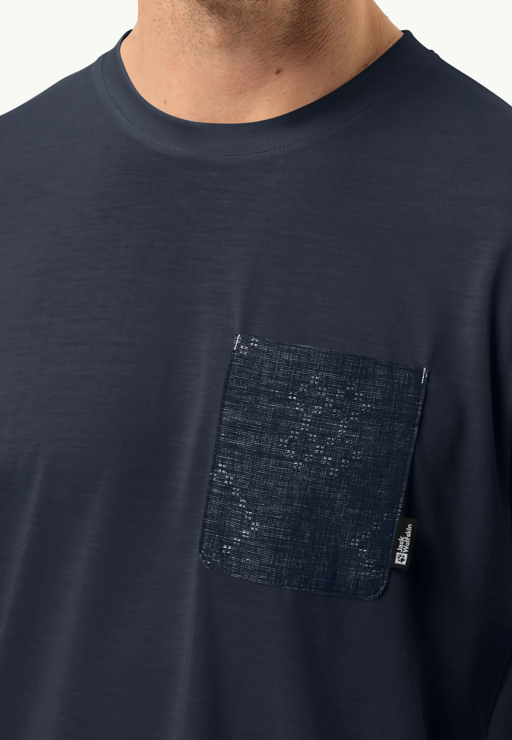 Lifestyle|Functionele Shirts|Jack Wolfskin Pocket Karana T M night blue