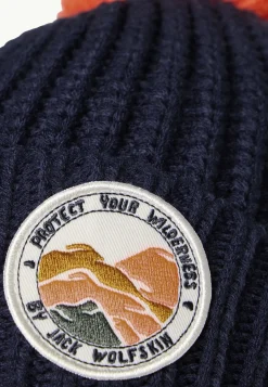 Mutsen|Jack Wolfskin Pompom Badge Beanie K