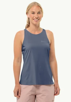 Functionele Shirts|Topjes & Tanktops|Jack Wolfskin Prelight Air Tank W Evening Sky