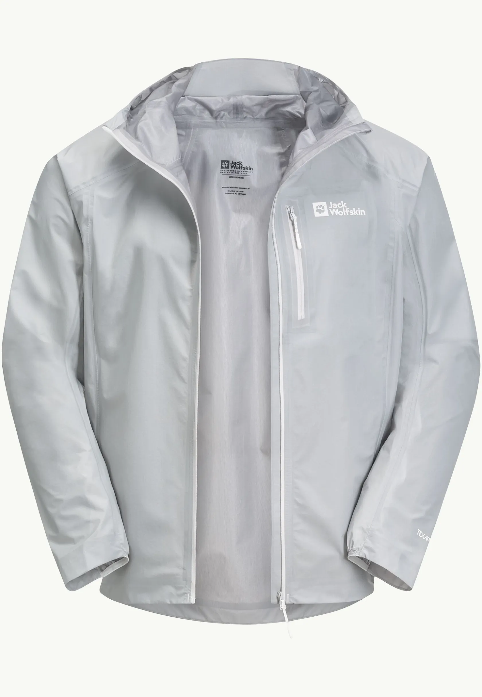Wandelen|Voor- En Najaarsjacks/-Jassen|Jack Wolfskin Prelight 3l Jkt M Cool Grey