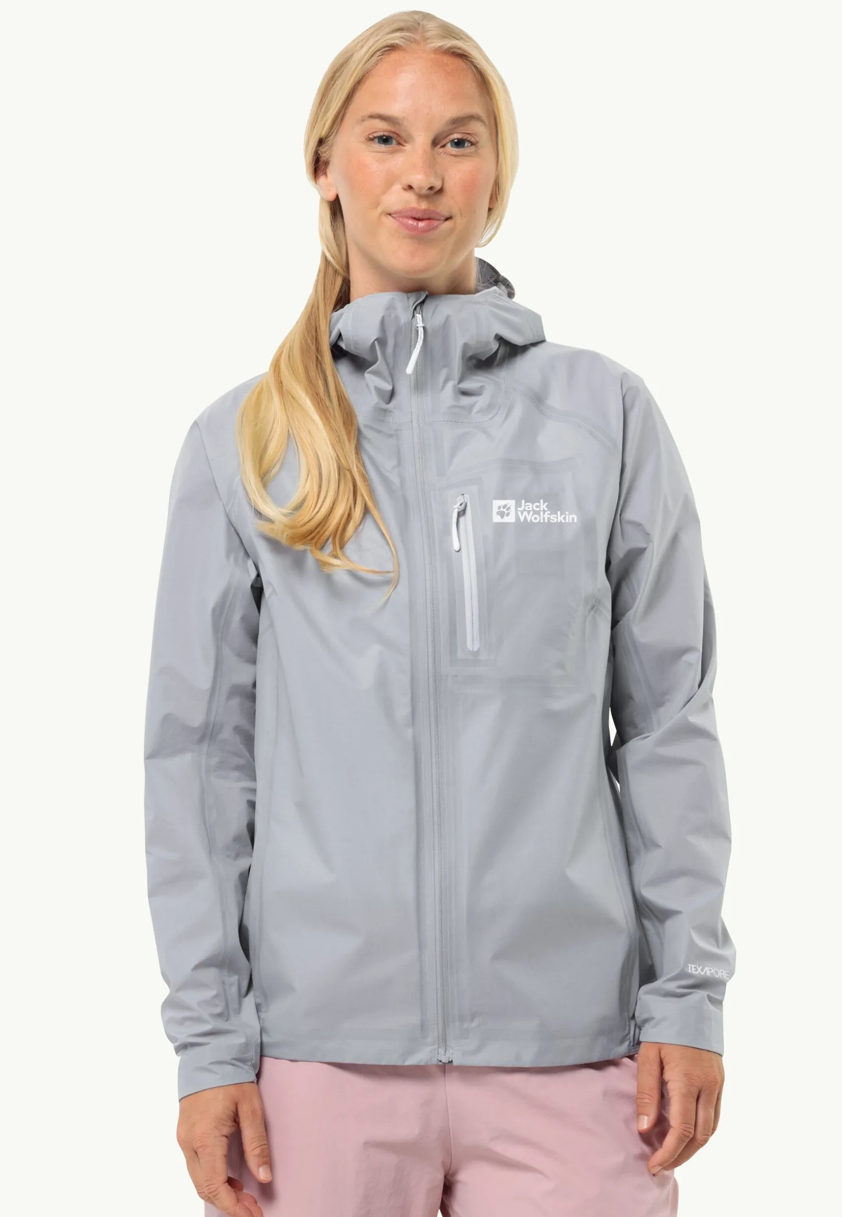 Wandelen|Voor- En Najaarsjacks/-Jassen|Jack Wolfskin Prelight 3l Jkt W Cool Grey