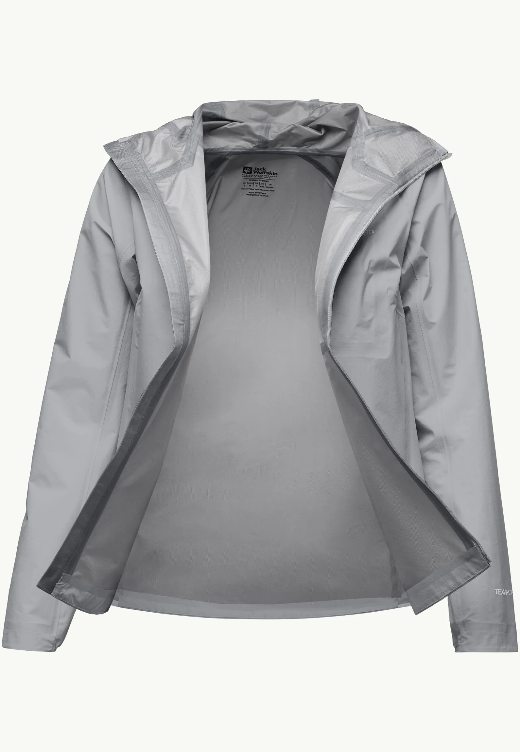 Wandelen|Voor- En Najaarsjacks/-Jassen|Jack Wolfskin Prelight 3l Jkt W Cool Grey