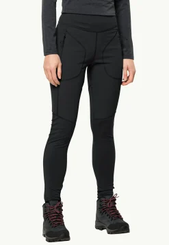 Wandelen|Trekking|Jack Wolfskin Salmaser Tights W black