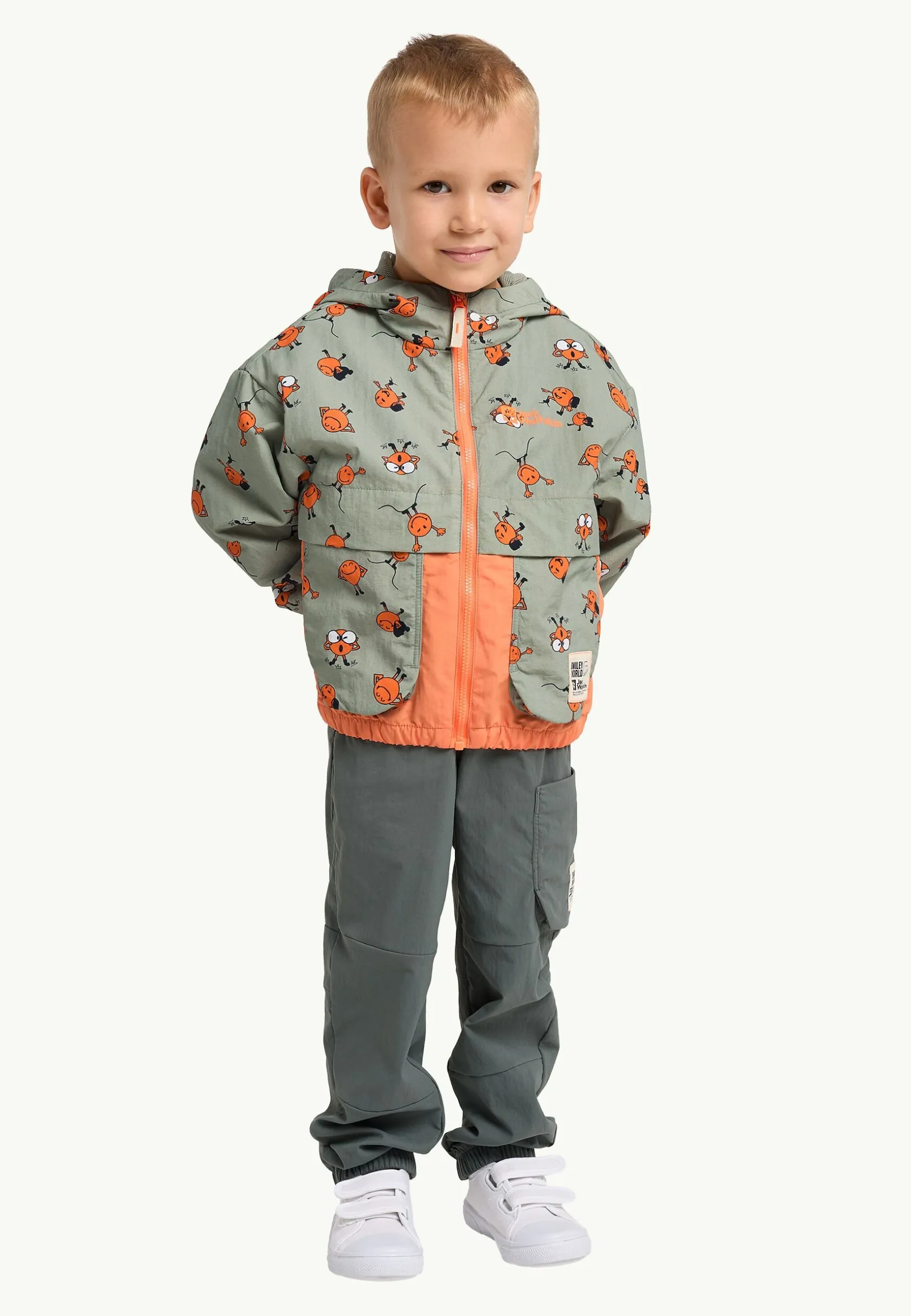 Voor- En Najaarsjacks/-Jassen|Fleece|Jack Wolfskin Smileyworld Aop Jkt K