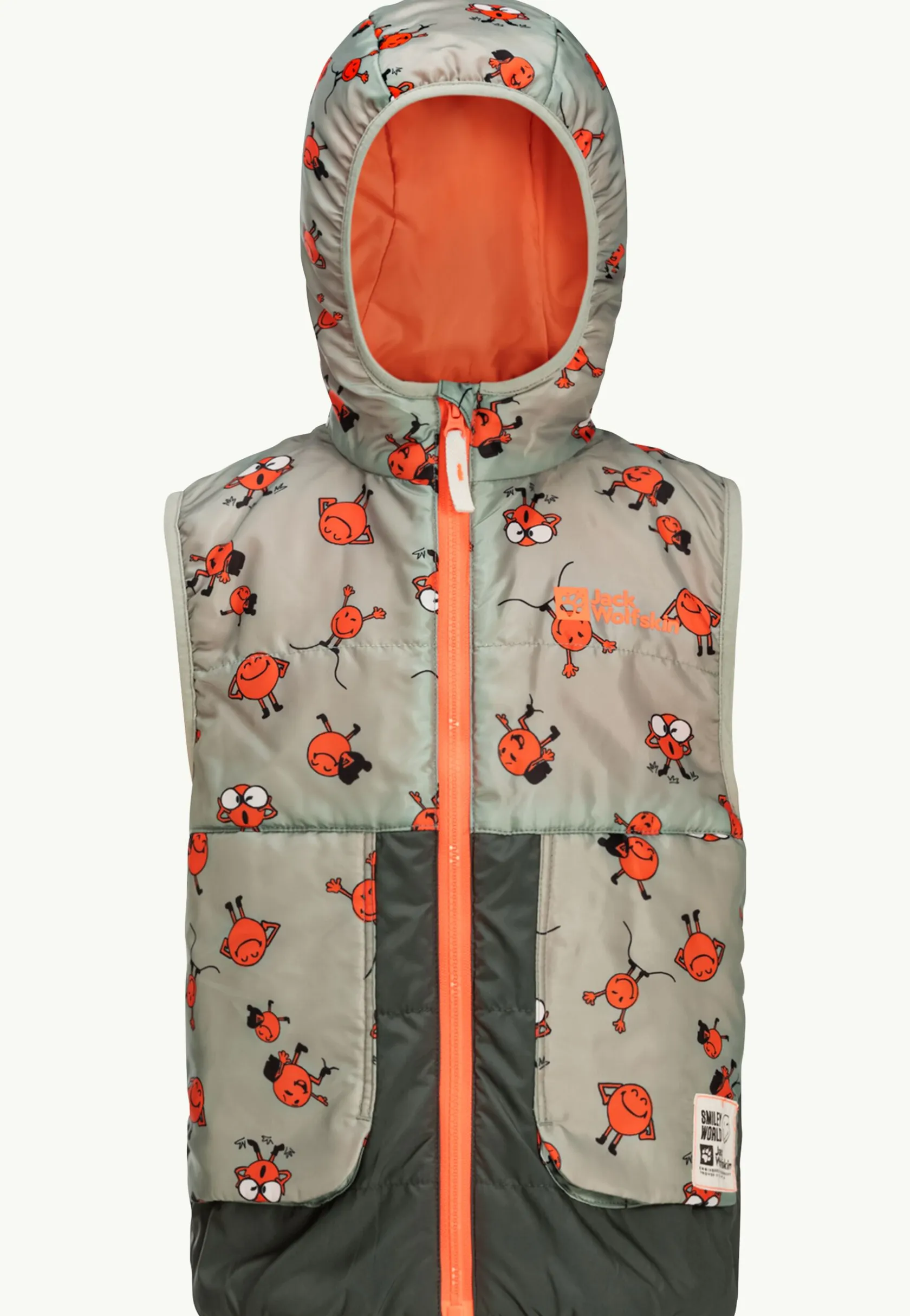 Voor- En Najaarsjacks/-Jassen|Fleece|Jack Wolfskin Smileyworld Aop Vest K