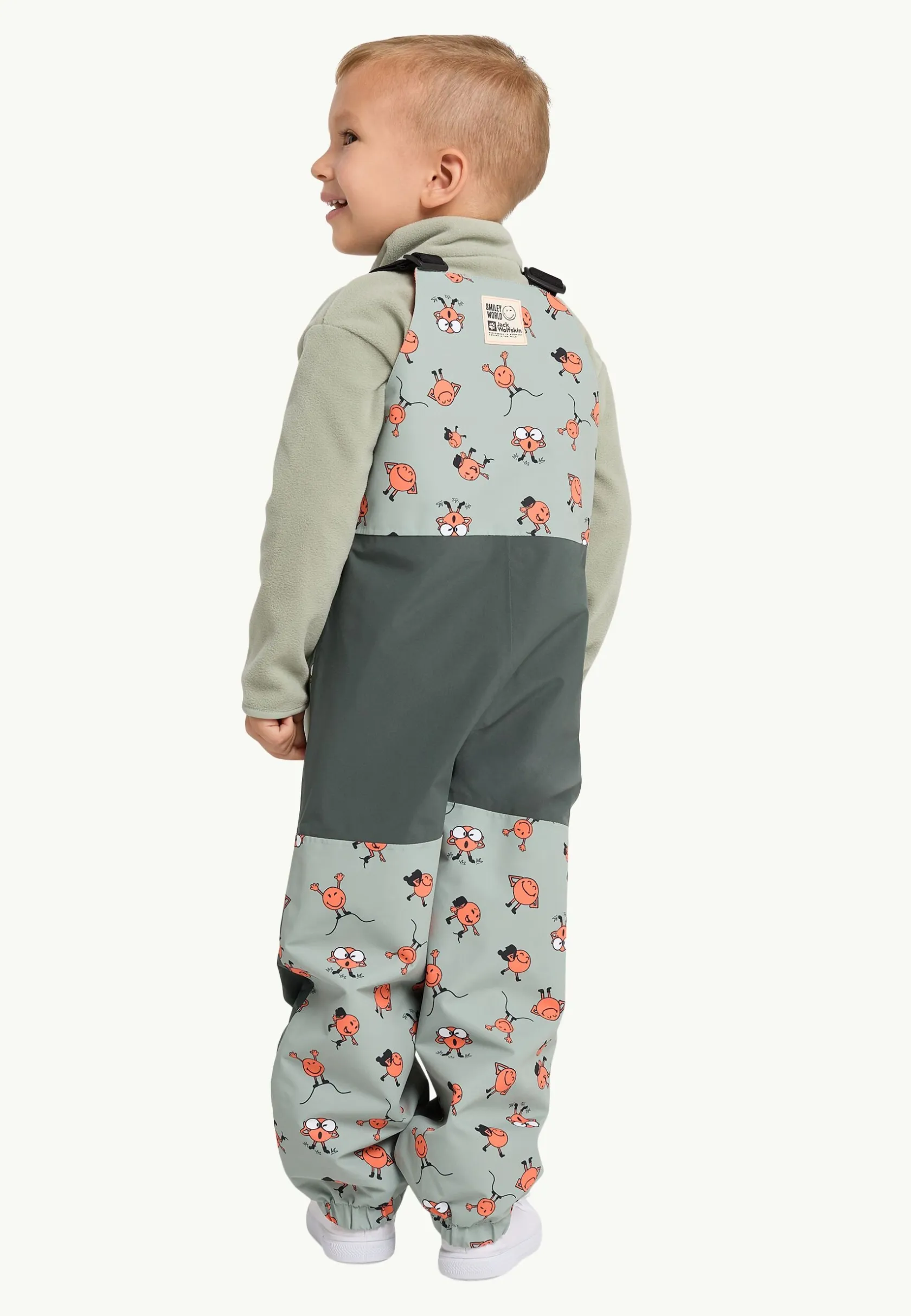 Casual Broeken|Jack Wolfskin Smileyworld 2l Aop Bib K Icon Mint Leaf