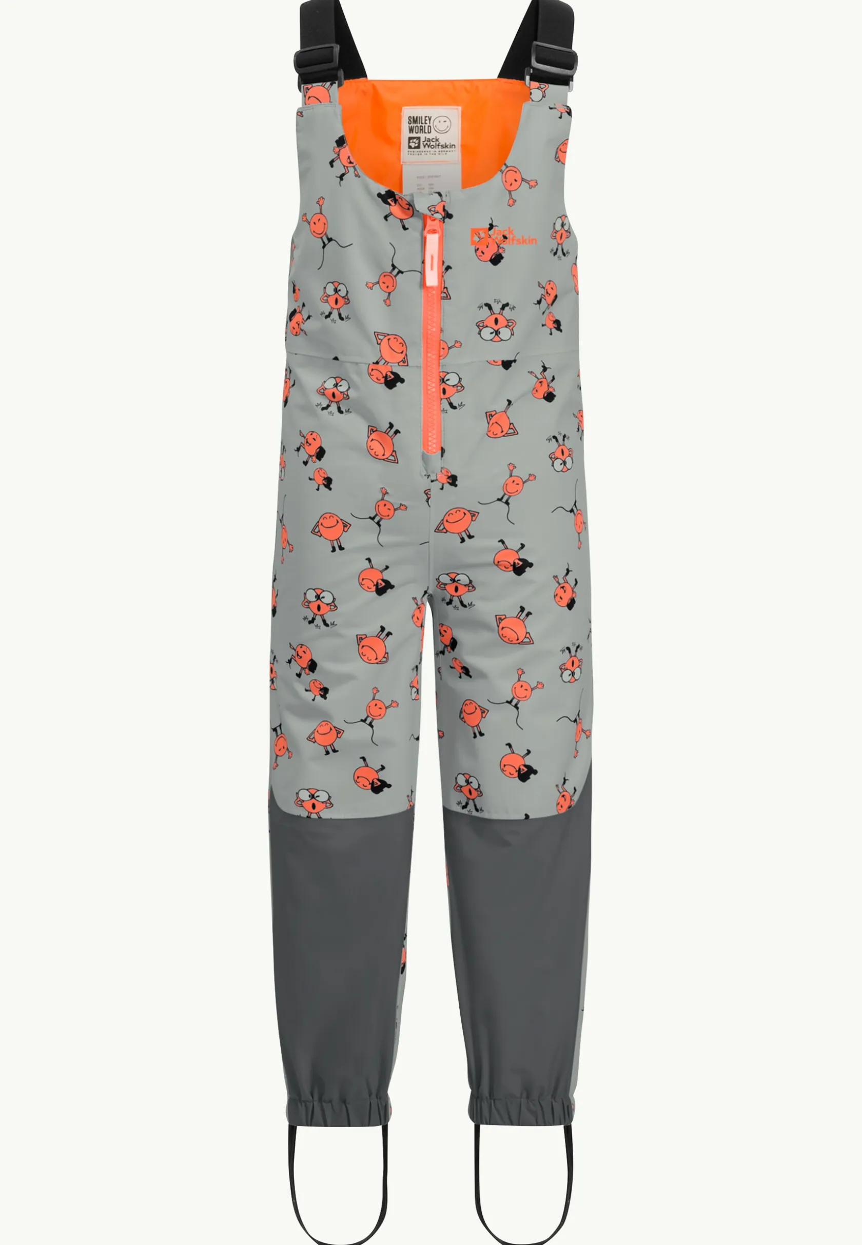 Casual Broeken|Jack Wolfskin Smileyworld 2l Aop Bib K Icon Mint Leaf