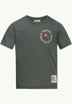 Functionele Shirts|T-Shirts & Longsleeves|Jack Wolfskin Smileyworld Together T K
