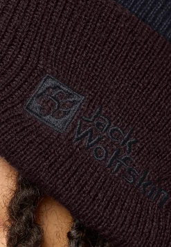 Mutsen|Jack Wolfskin Stripy Knit Beanie K