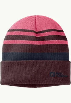 Mutsen|Jack Wolfskin Stripy Knit Beanie K