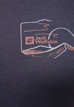 Functionele Shirts|T-Shirts & Longsleeves|Jack Wolfskin Vonnan Graphic T W Graphite