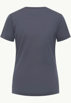 Functionele Shirts|T-Shirts & Longsleeves|Jack Wolfskin Vonnan Graphic T W Graphite